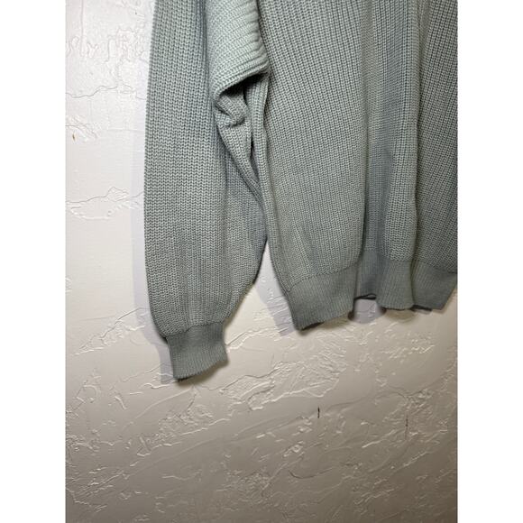 Lascana knit lace v neck sweater womens 0/2 cozy boho‎ chic coquette ethereal - Picture 4 of 10